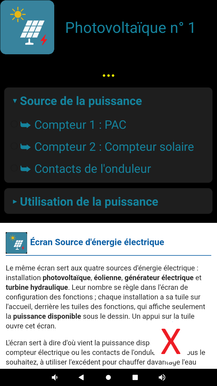 Photovoltaics screen: power source and use